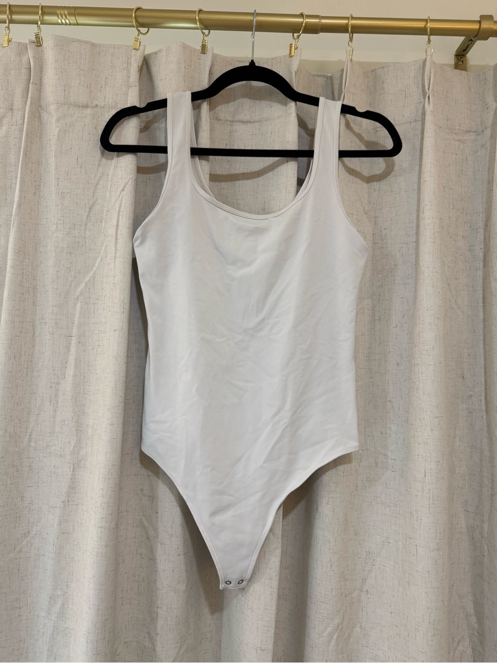 Abercrombie & Fitch white Scoop Neck Bodysuit